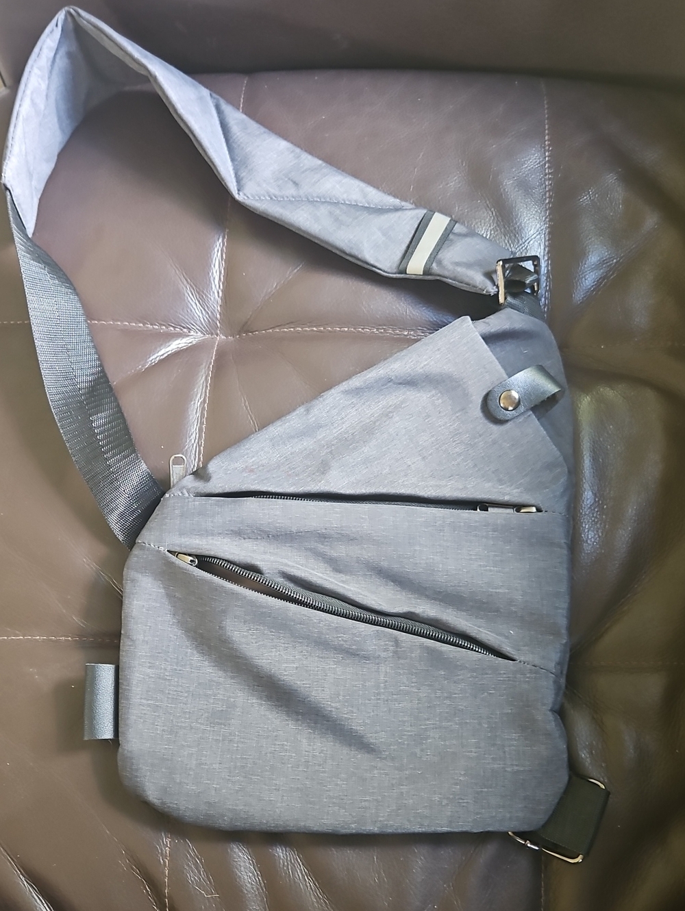 Sling Crossbody Bag for Women - Gray